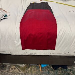 Bundle of bebe Red and Brown Pencil Skirts - High Waist size 0